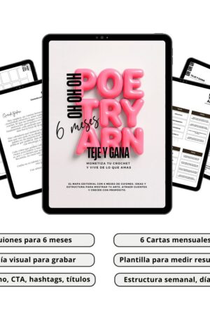 OH OH OH . TEJE Y GANA. MAPA EDITORIAL. Monetiza tu crochet y vive de lo que amas.